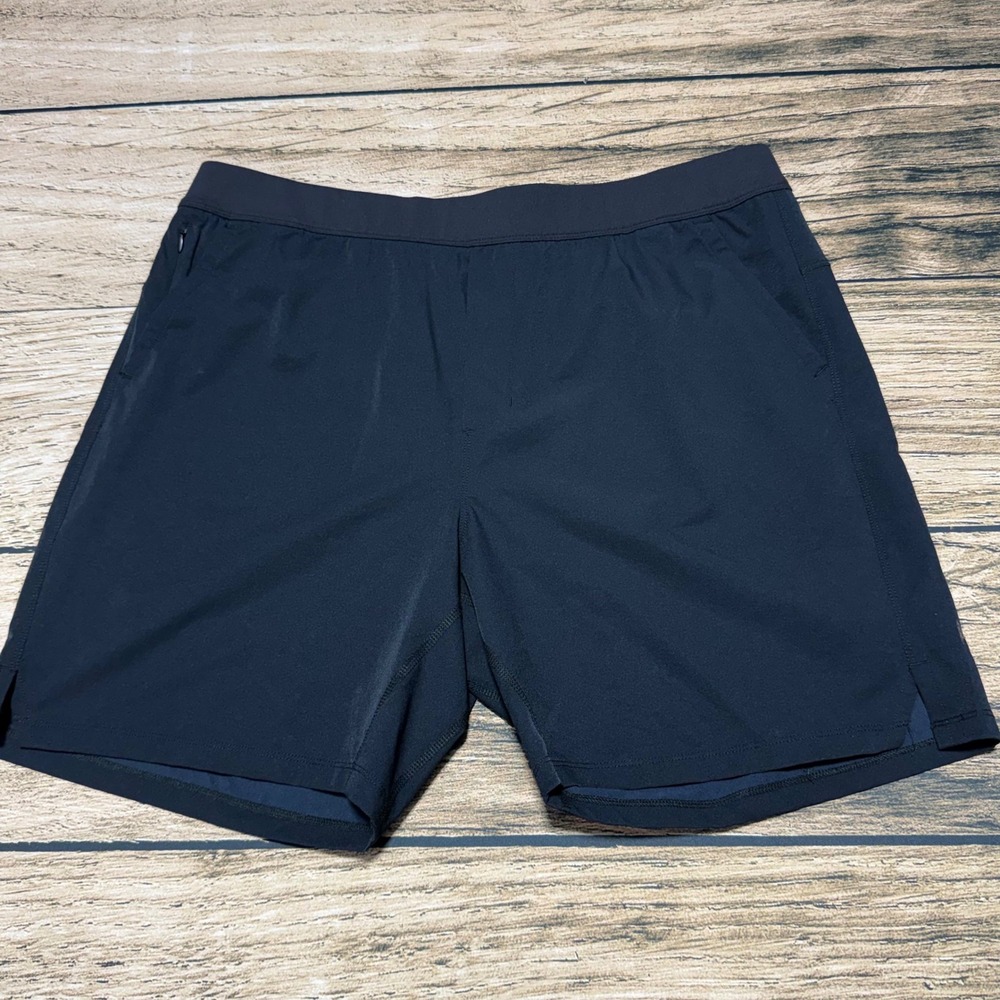 Public Rec Shorts Men Size 40 Black Athletic Casual Drawstring Gym Pockets